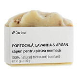 Savon pour peau normale à l'orange, à la lavande et à l'argan, 130 g, Sabio