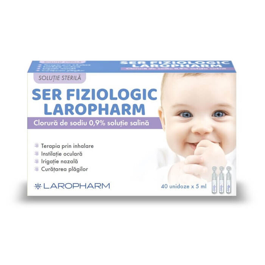 Fysiologisch serum, 40 eenheden x 5ml, Laropharm