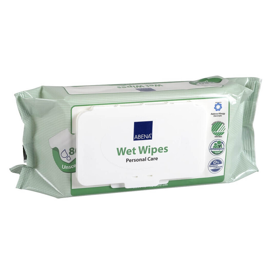 Lingettes humides pour l'incontinence, 80 pièces, Abena