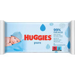 Servețele umede Pure, 56 bucăți, Huggies