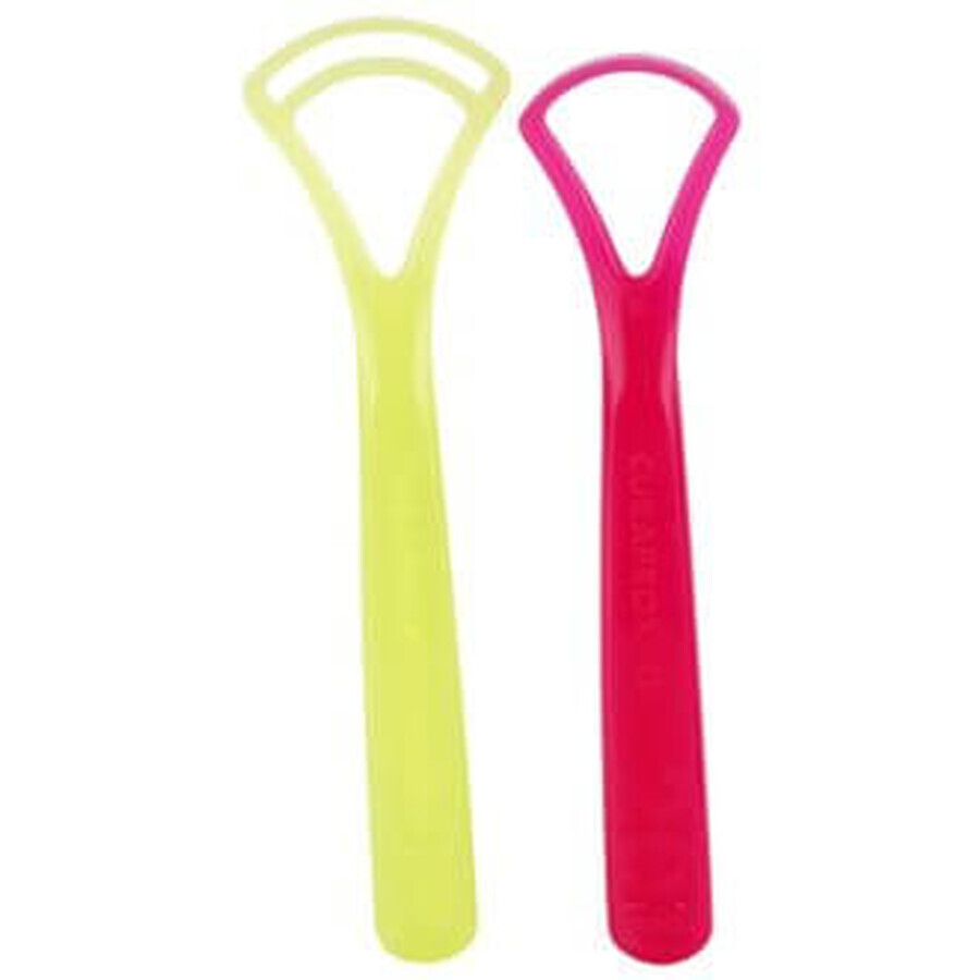 Set de 2 spatule pentru curățarea limbii, Curaprox