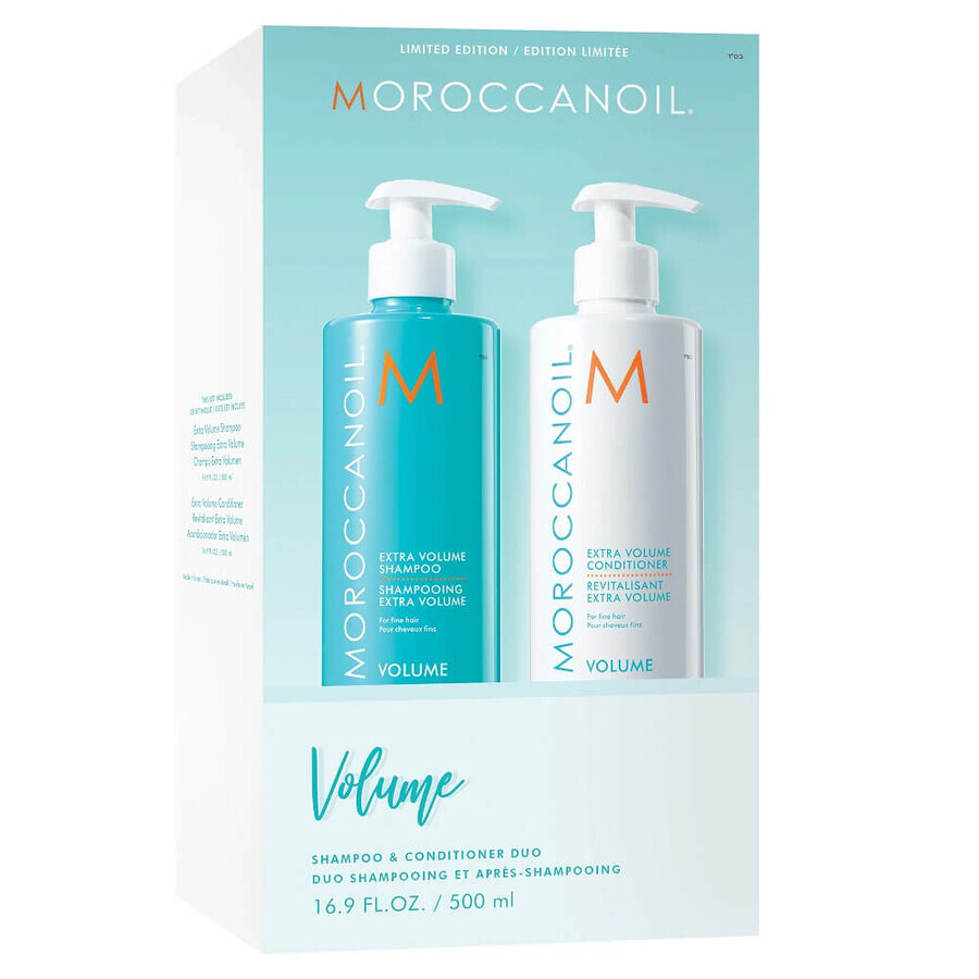 Volumen-Shampoo-Set, 500 ml + Volumen-Spülung, 500 ml, Moroccanoil