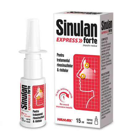 Sinulan Express spray nasal fort, 15 ml, Walmark