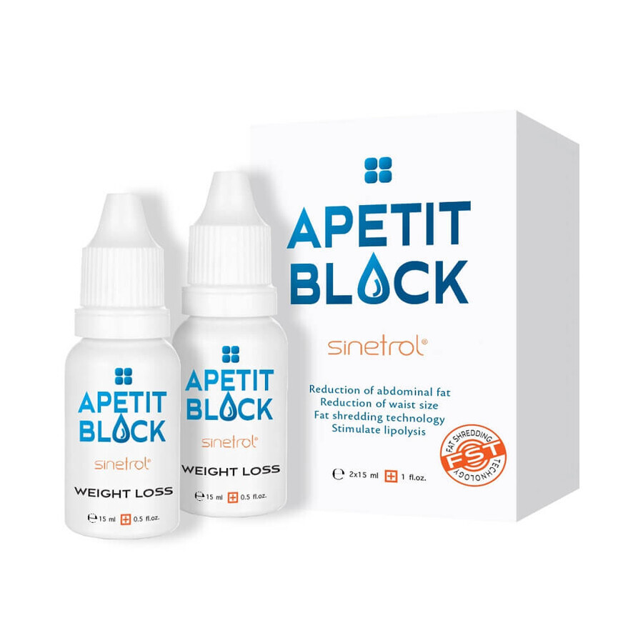 Apetit Block Sinetrol, 2 x 15ml, Empire Expert Pharma Beoordelingen