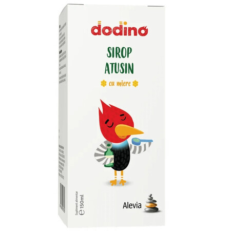 Sirop atusin cu miere Dodino, 150 ml, Alevia