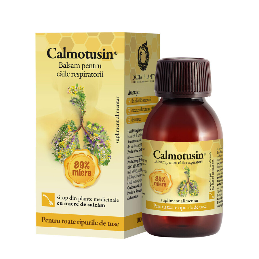 Sirop de miel Calmotusin, 100 ml, Dacia Plant