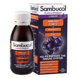 Immuno Forte zwarte vlierbes, vitamine C en zink siroop, 120 ml, Sambucol