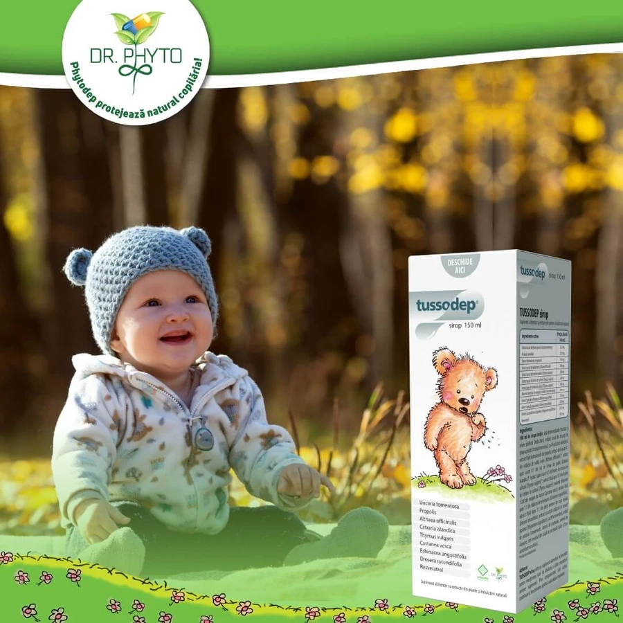Tussodep hoestsiroop voor kinderen, 150 ml, Dr. Phyto