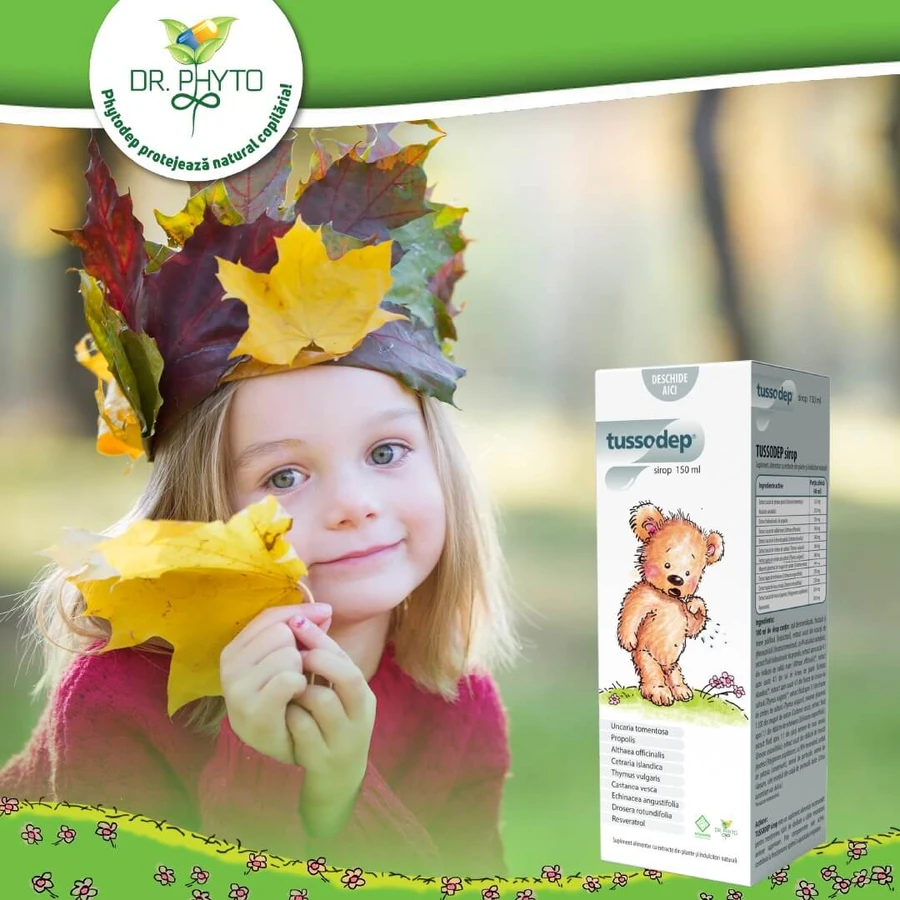 Tussodep hoestsiroop voor kinderen, 150 ml, Dr. Phyto