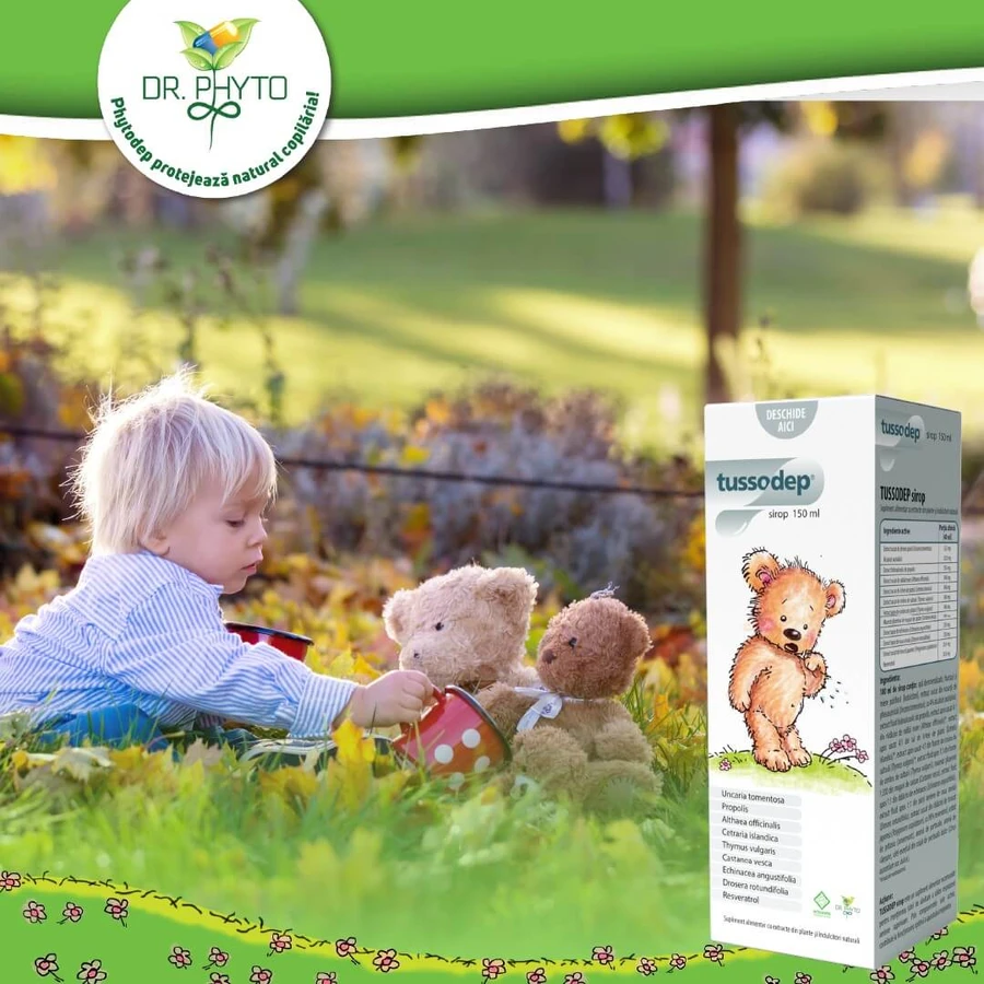 Tussodep hoestsiroop voor kinderen, 150 ml, Dr. Phyto