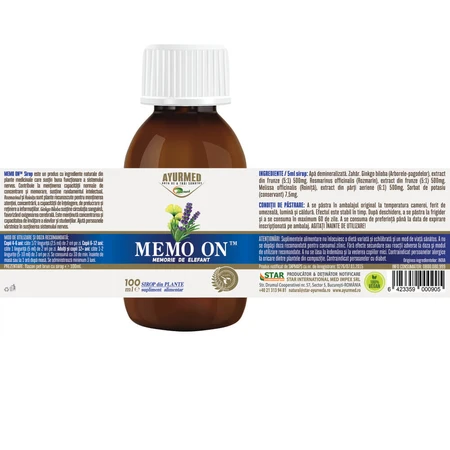 Memo op siroop, 100 ml, Ayurmed