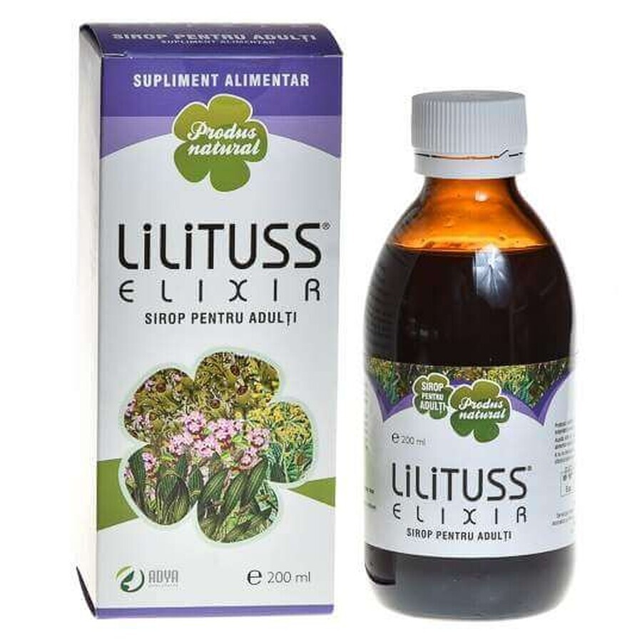 Lilituss Elixir siroop voor volwassenen, 180 ml, Adya