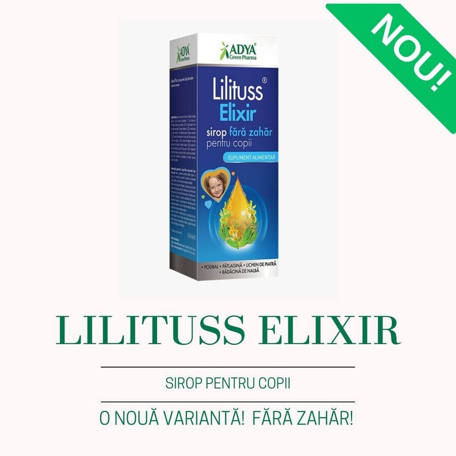 Sirop pour bébé Lilituss Elixir, 200 ml, Adya