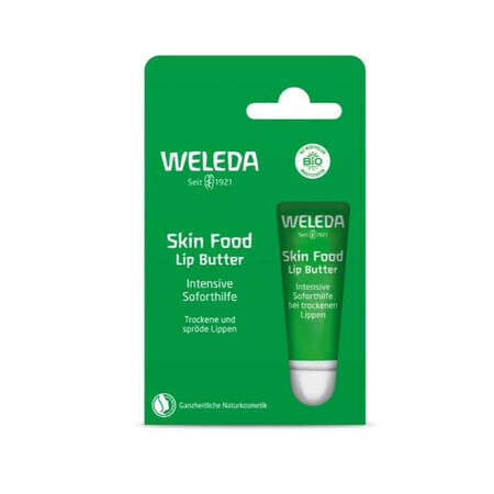 Baume Skin Food pour les lèvres sèches et gercées, 8 ml, Weleda