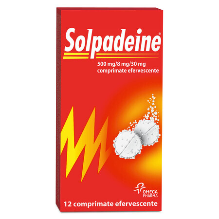 Solpadeine, 12 comprimés effervescents, Omega Pharma