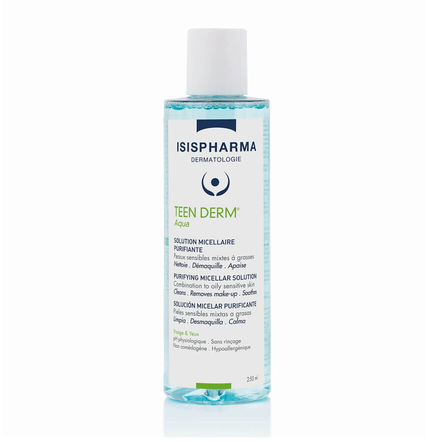 IsisPharma Teen Derm Aqua Solution micellaire purifiante, 250 ml