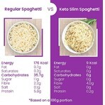 Spaghetti à base de farine de konjac biologique Slim Pasta, 270 g, No Sugar Shop