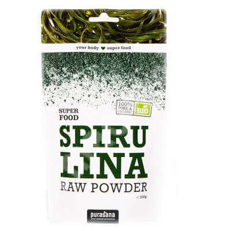 Spiruline en poudre, 200 g, Purasana