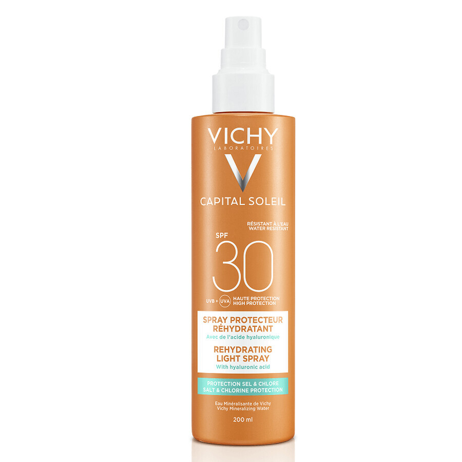 Vichy Capital Soleil Spray anti-deshidratare pentru protecție solară SPF 30, 200 ml