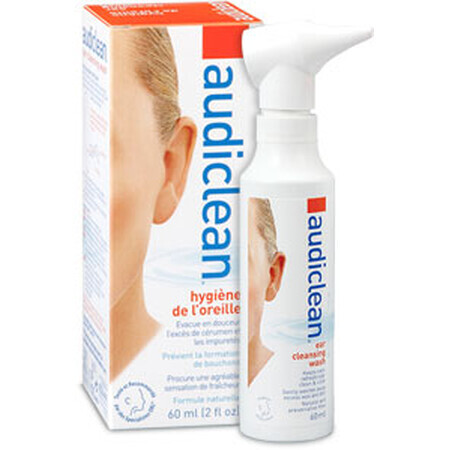 Audiclean Solution Auriculaire Hygiène de l'Oreille, 60 ml, Omega Pharma