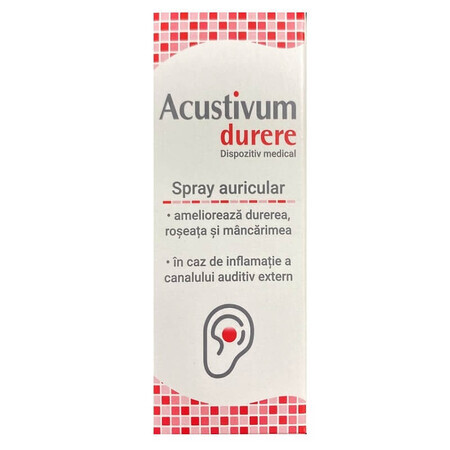 Acustivum Schmerz-Ohrenspray, 20 ml, Zdrovit