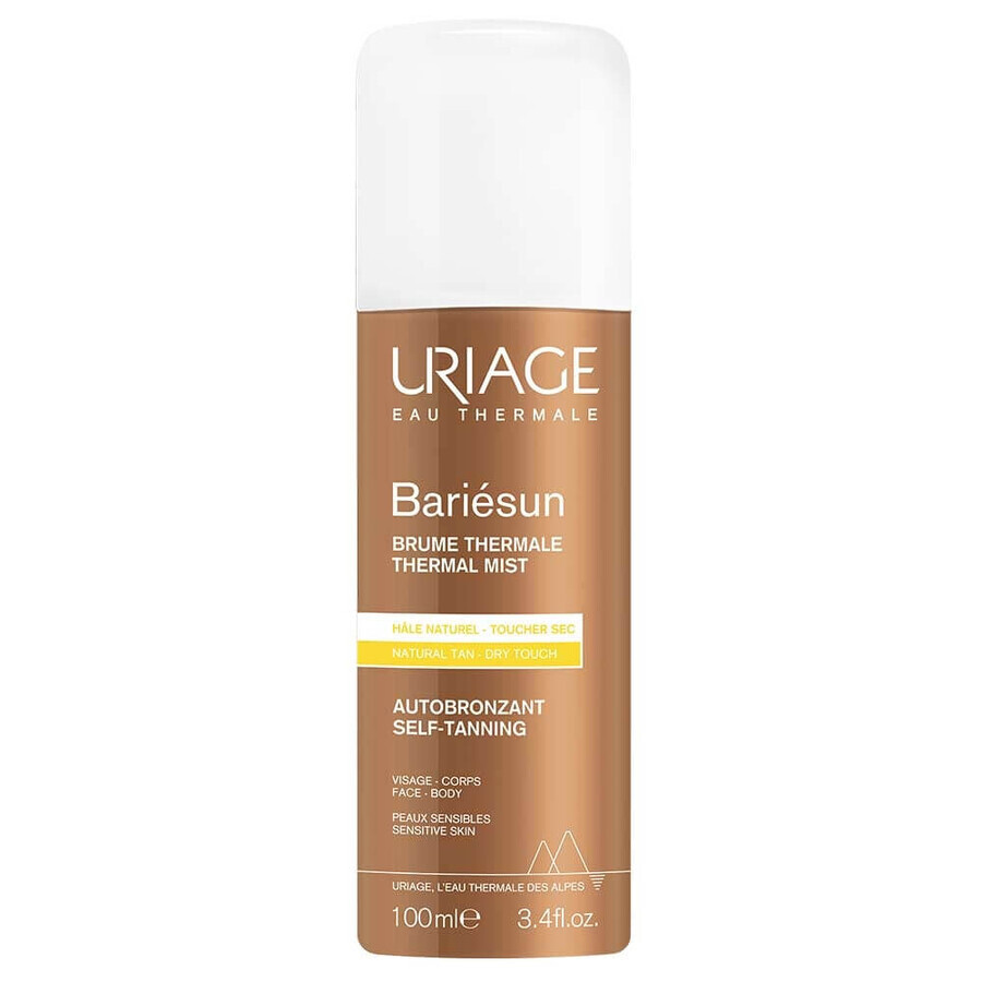 Spray autobronzant Bariesun Brume Thermale, 100 ml, Uriage