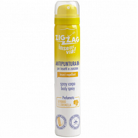 Spray corpo contro zanzare e insetti Geranio, 100 ml, Zig Zag