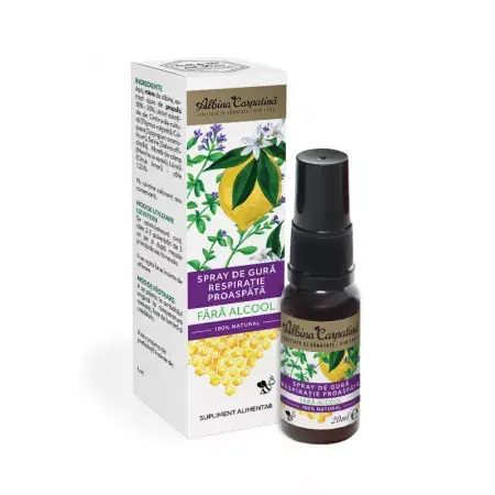 Spray buccal Haleine Fraîche Abeille des Carpates, 20 ml, Apicola Pastoral