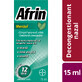 Afrin Menthol 0.5mg/ml No Drip, spray nasal avec pompe doseuse - Traitement rapide de la congestion nasale - 15ml