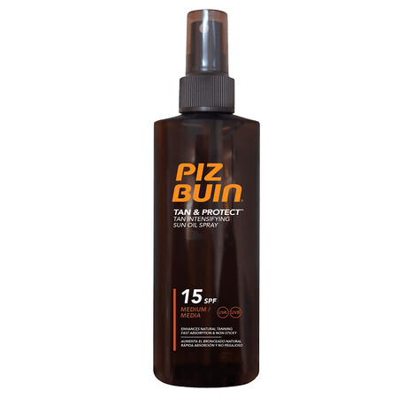 Bruiningsversnellende spray SPF 15, 150 ml, Piz Buin