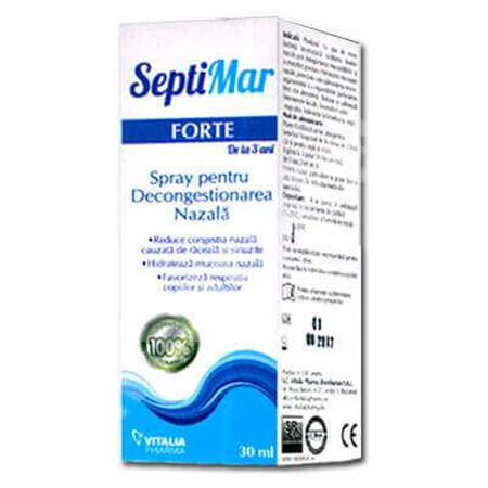Neusverstoppingsspray, SeptiMar Forte, 30 ml, Vitalia