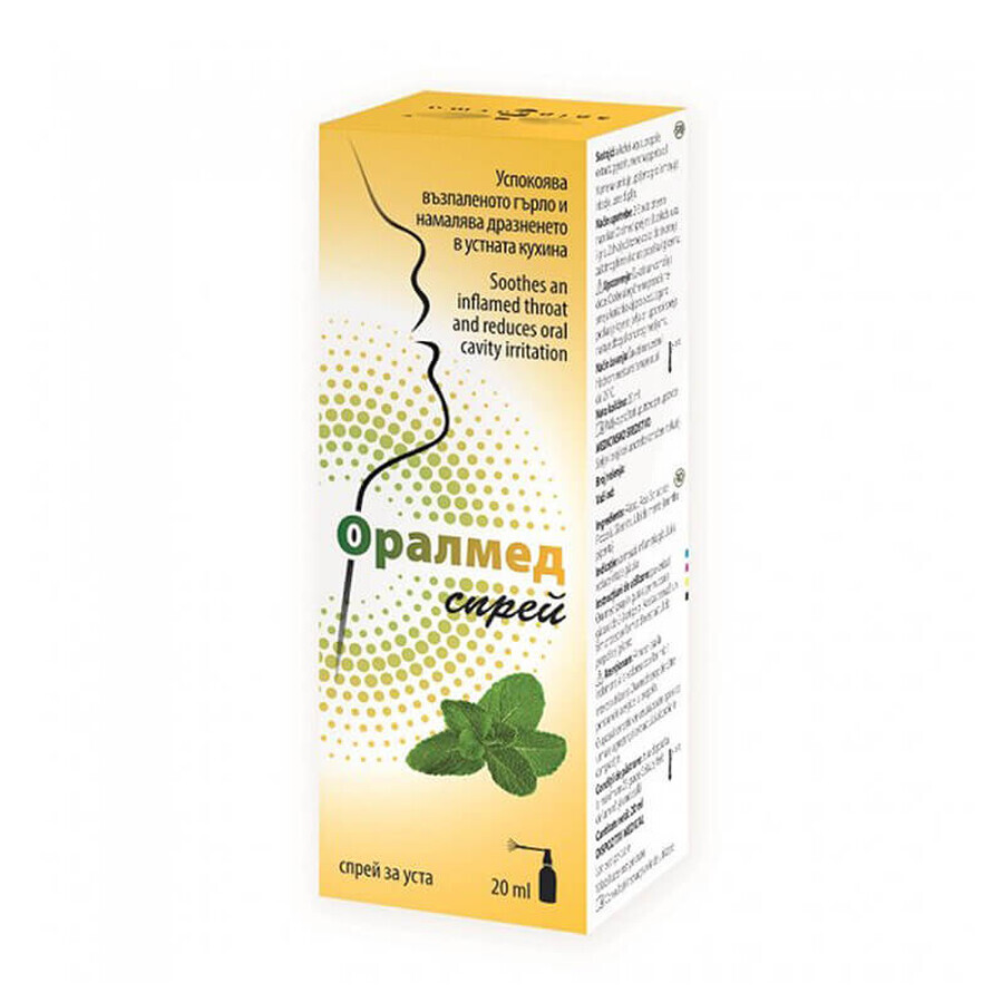 Spray pentru gura Oralmed, 20 ml, Apipharma