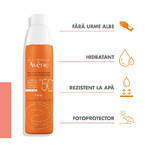 Spray pentru protectie solara SPF 50+ Avene, 200 ml, Pierre Fabre