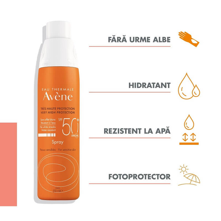 Avene Sonnenschutz-Spray SPF 50+, 200 ml, Pierre Fabre