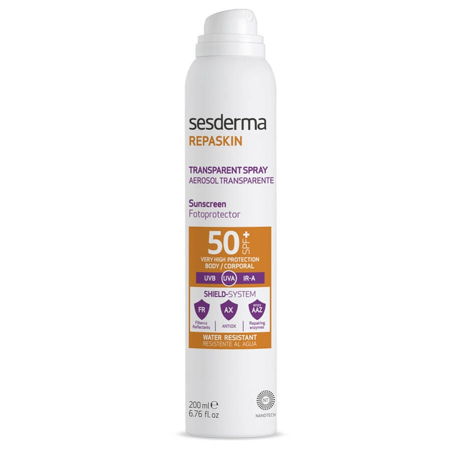 Transparent spray with SPF 50 Repaskin, 200 ml, Sesderma