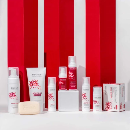 Biotrade Acne Out Reinigingsschuim voor Acnegevoelige Huid, 150 ml
