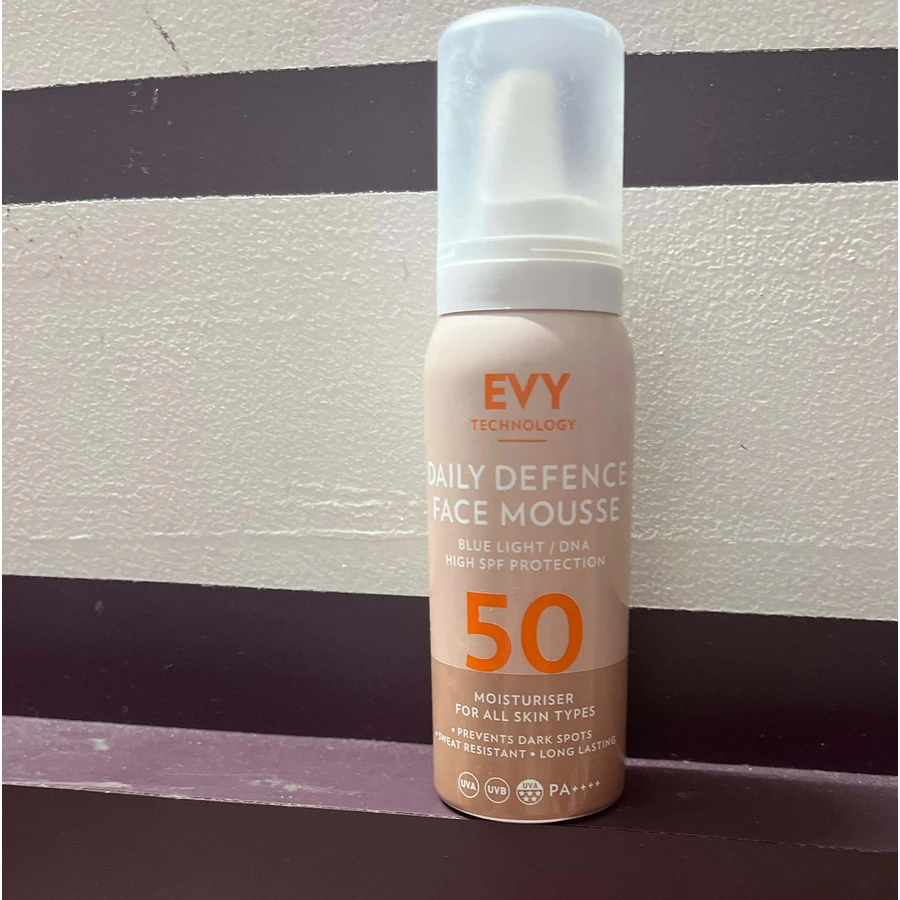 Daily Defence Unisex Gesichtsschaum SPF 50, 75 ml, Evy Technologie