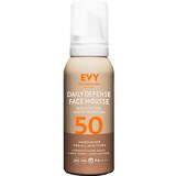 Daily Defense Schiuma Viso Unisex SPF 50, 75 ml, Evy Technology 