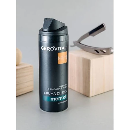 Gerovital Men Rasierschaum mit Menthol, 200 ml, Farmec
