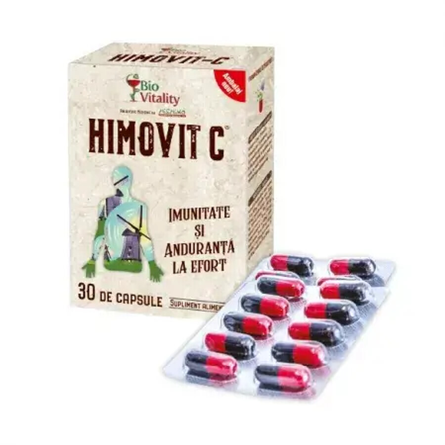 Himovit C adaptogène stimulateur d'immunité, 30 gélules, Bio Vitality