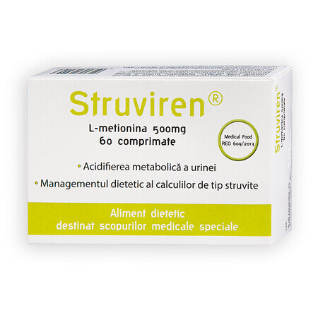 Struviren, 500 mg, 60 tabletten, Meditrina Pharmaceuticals