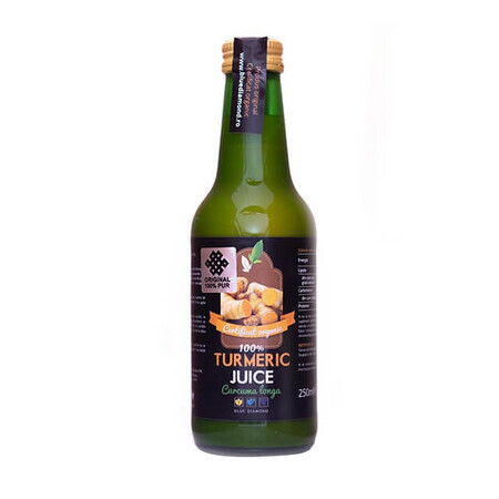 Jus de curcuma 100% curcuma, 250 ml, Blue Diamond