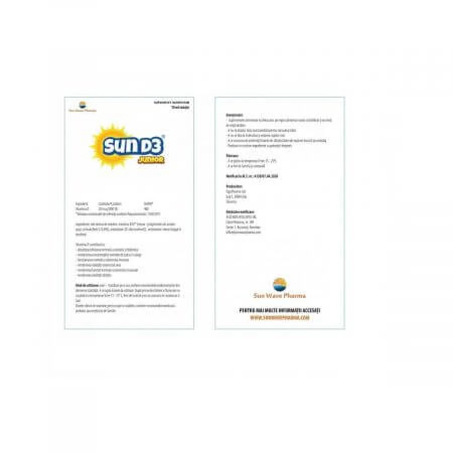 Sun D3 Junior Tropfen, 10 ml, Sun Wave Pharma