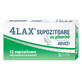 Glycerine zetpillen voor volwassenen 4Lax, 12 stuks, Solacium Pharma