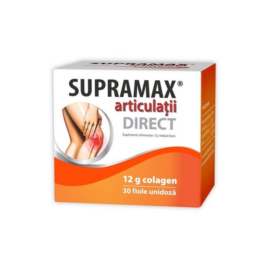 Supramax Joints Direct 12g collagène, 30 ampoules, Zdrovit