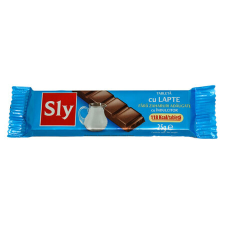 Tableta cu lapte cu indulcitor Sly, 25g, Sly Nutritia