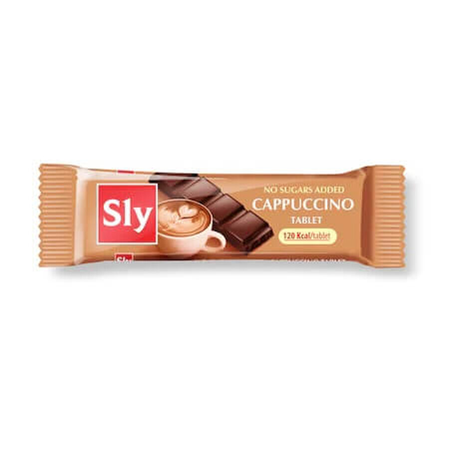 Comprimé diététique au cappuccino sans sucre, 25g, Sly Nutrition