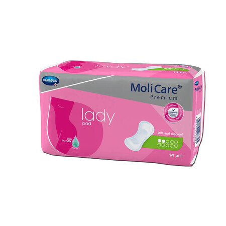 MoliCare Premium lady pad 2 gouttes (168634), 14 pièces, Hartmann