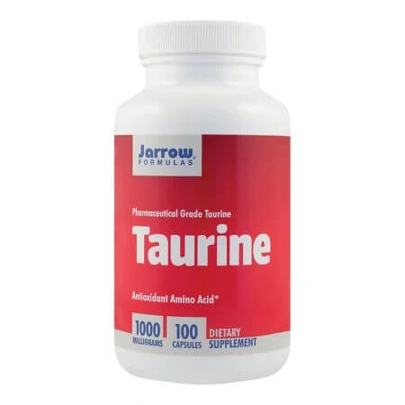 Taurine 1000 mg, Antioxidant Amino Acid Jarrow Formulas, 100 capsules, Secom