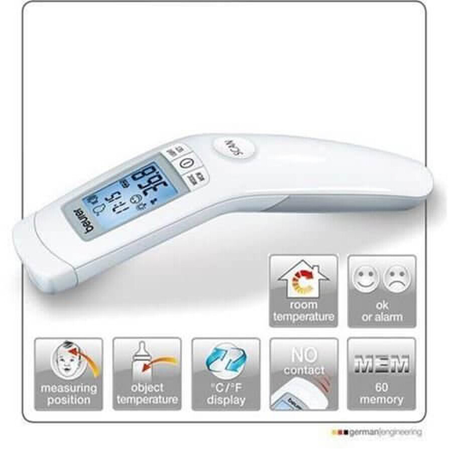 Contactloze medische thermometer, FT90, Beurer